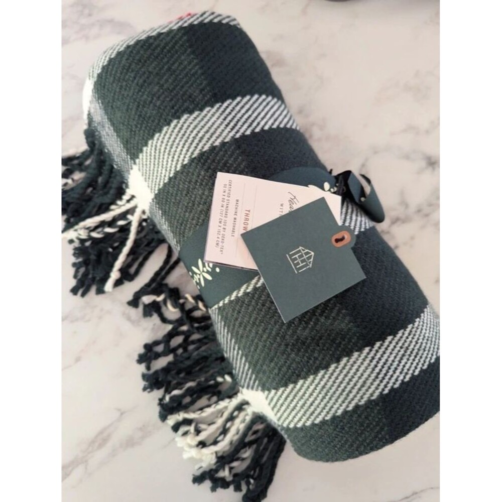 Hearts and Hand Christmas Throw